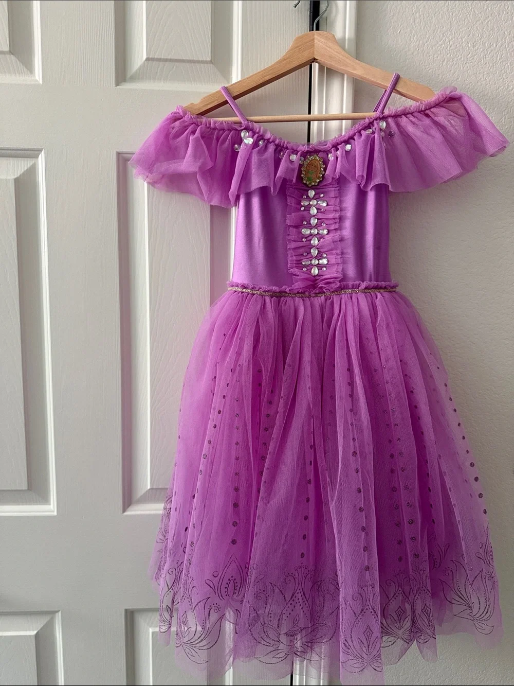 Purple Princess Jasmine Tulle Costume Dress for Kids